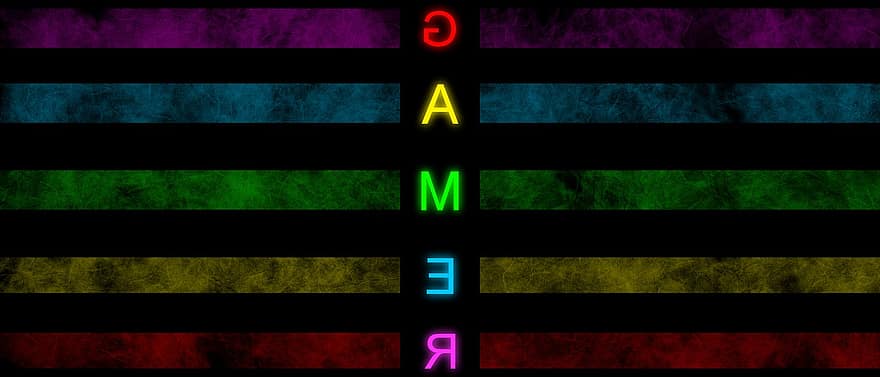 gamer, spel, speel station, xbox, gaming, neon-, kleurrijk, creatief