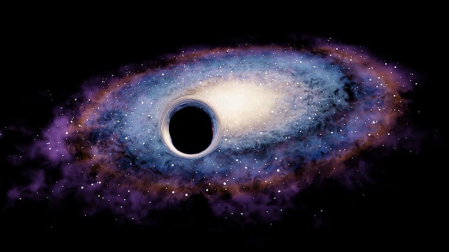 галактика, Черна дупка, вселена, фрактал, звезди, млечен път