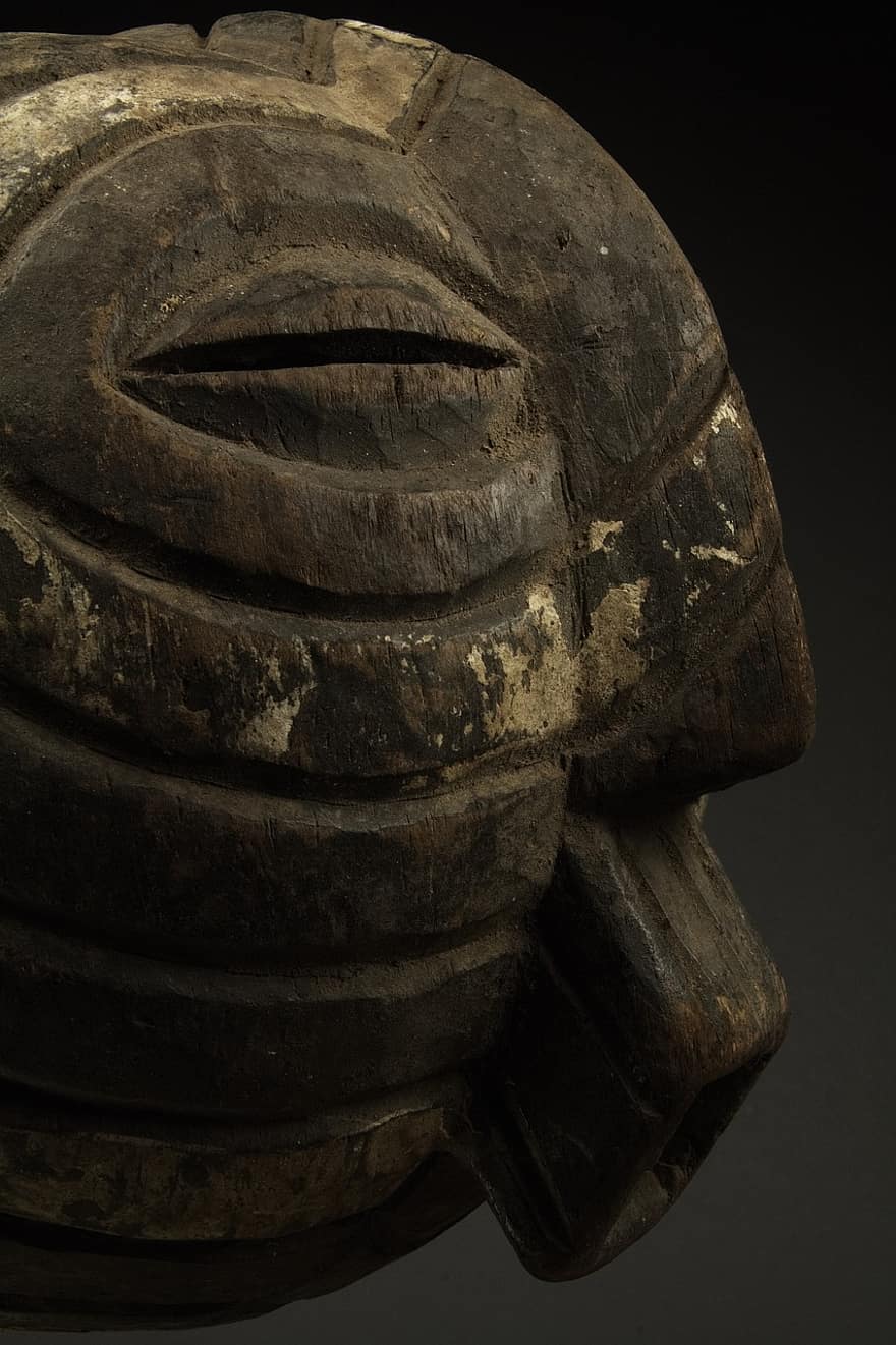 Mask, Africa, Antique, Scary, Wood, Art, Collection, Old, close-up, sculpture, statue
