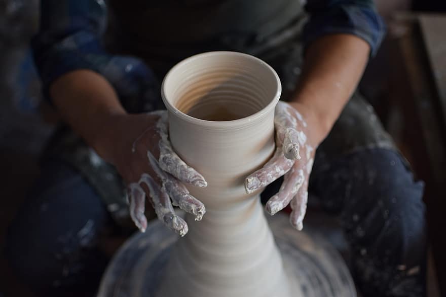 Pottery, Potter, Pot, Clay, Craft, Handicraft