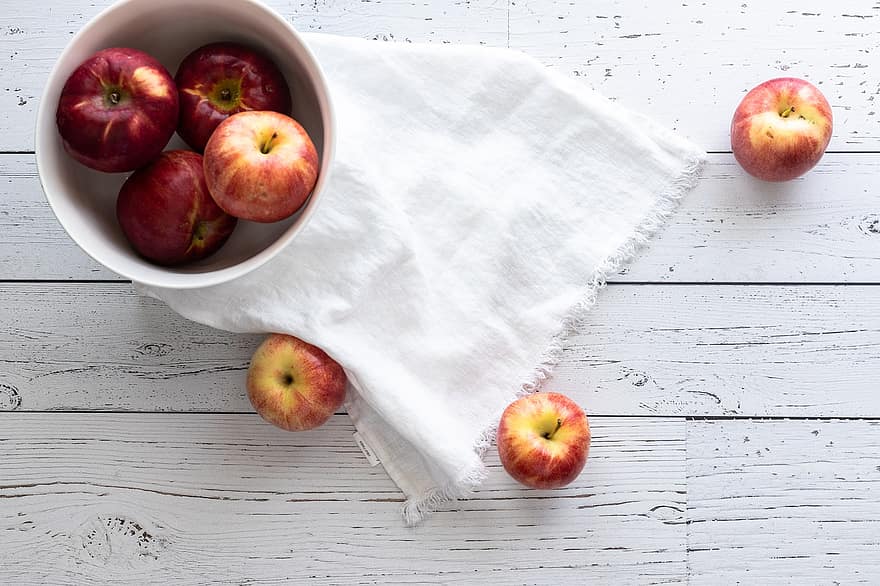 ābolus, augļi, ēdiens, svaiga, bļoda, veselīgi, nogatavojies, bioloģiski, salds, ražot, ābolu