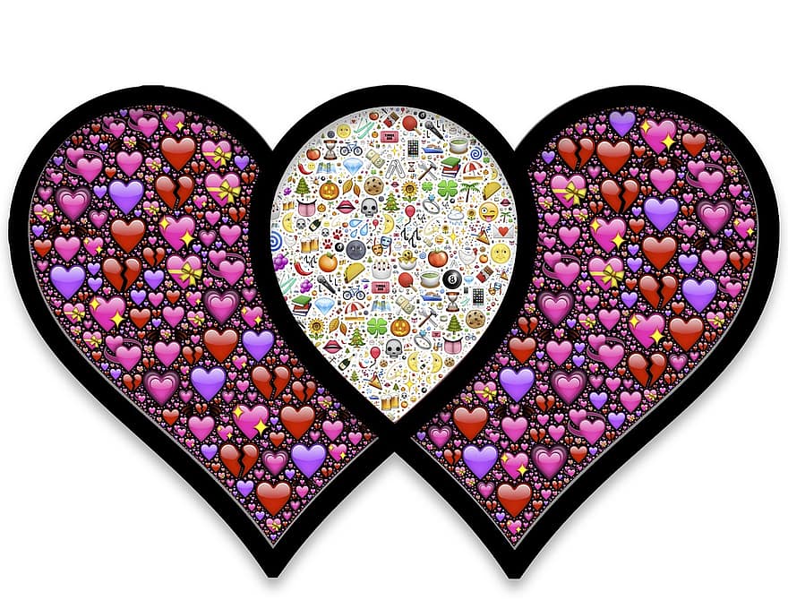 cors, unit, mútua, relació, Sant Valentí, unió, vinculació, símbol, nosaltres, cor d'amor, en forma de cor