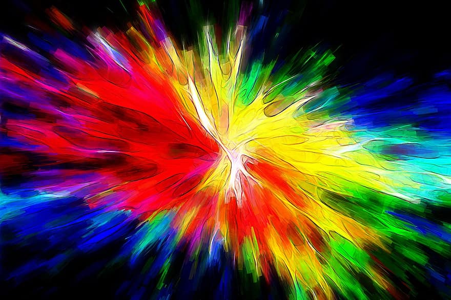 Färg, bakgrund, strukturera, rader, explosion, pop-, big bang, färgrik, abstrakt, mönster, ljus