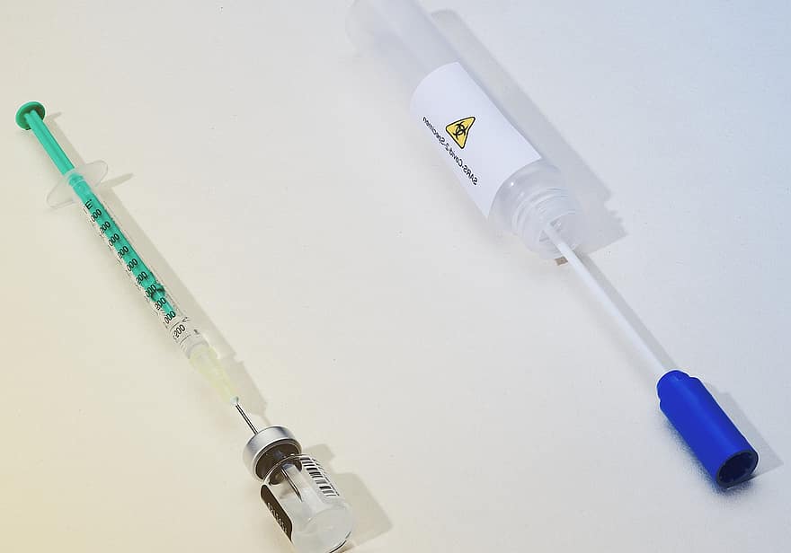 спринцовка, ваксина, Pcr тест, ампула, ваксинация, инжектиране, инфекция, вирус, образец, тест, SARS-CoV-2