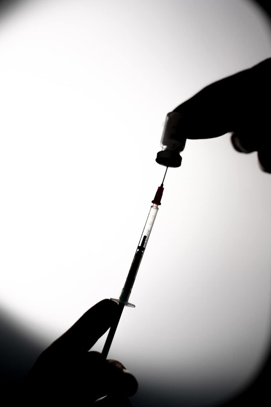 Covid, Vaccine, Injection, Medicine, Hands, human hand, healthcare and medicine, close-up, syringe, vaccination, science