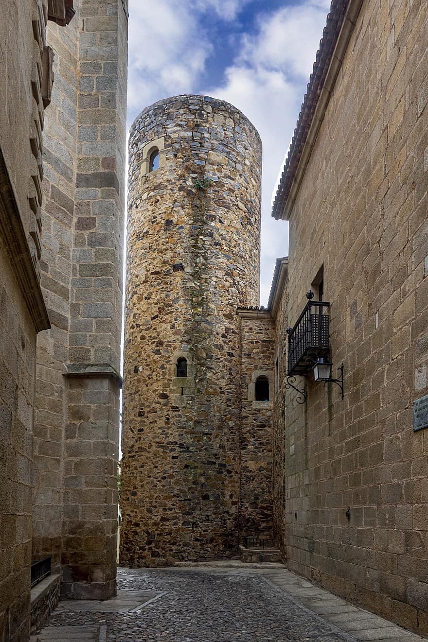 castillo, torre, medieval, fortaleza