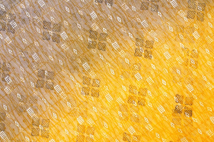 stoff, geometrisk mønster, gul klut, Gult stoff, Bakgrunn av stoff, stoff bakgrunn, bakgrunn, tekstur, mønster, abstrakt, gul