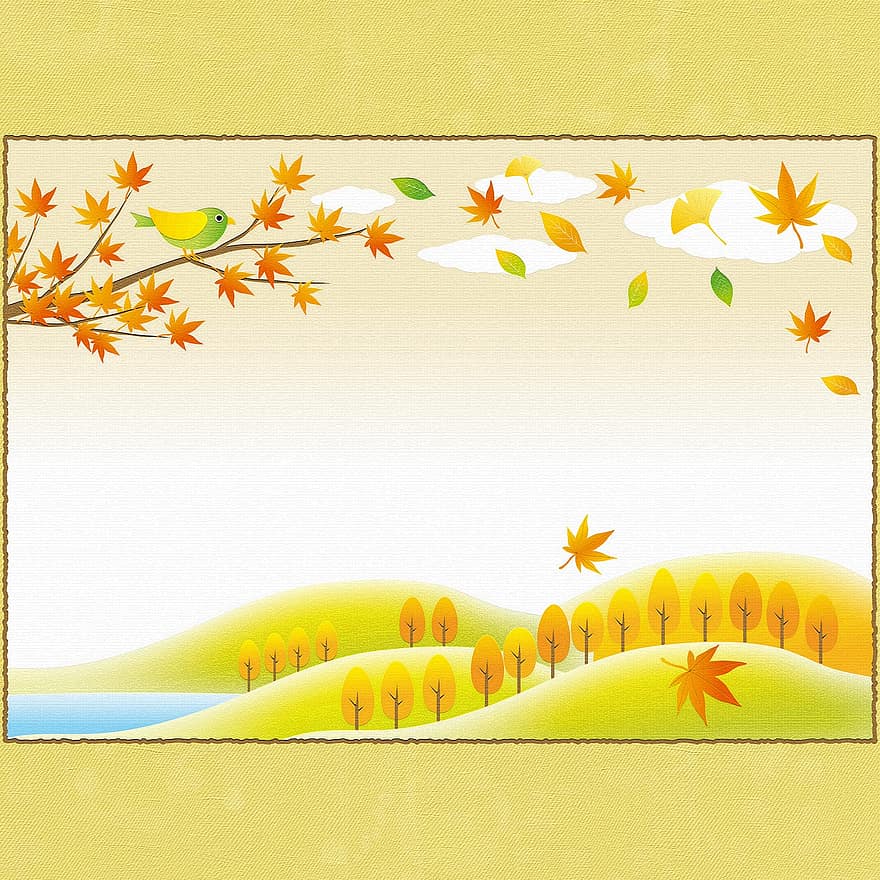 jesień tło, spadek, jesień, naturalny, drewno, odchodzi, kolorowy, Natura, liść, las, październik