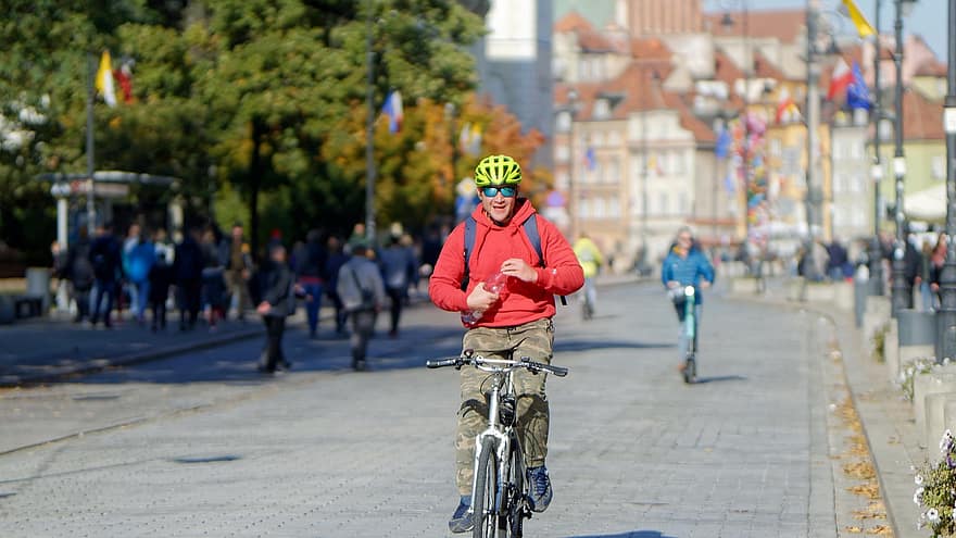Man, Bicycle, Travel, Bike, Male, Boy, Riding, Transport, Helmet, Tourism, Metropolis