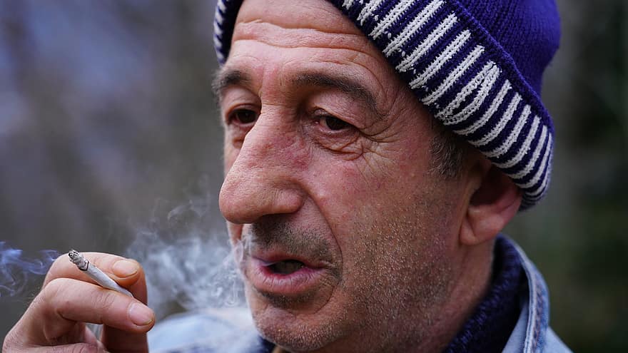 Man, Smoking, Cigarette, Male, Adult, Face, Smoker, Smoke, Cigarette Smoking, Addiction, Portrait