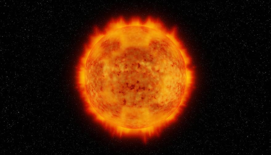 Sol, stjärna, Rödare, dvärg-, rymden, värme, temperatur, flamma, brand, naturligt fenomen, planet