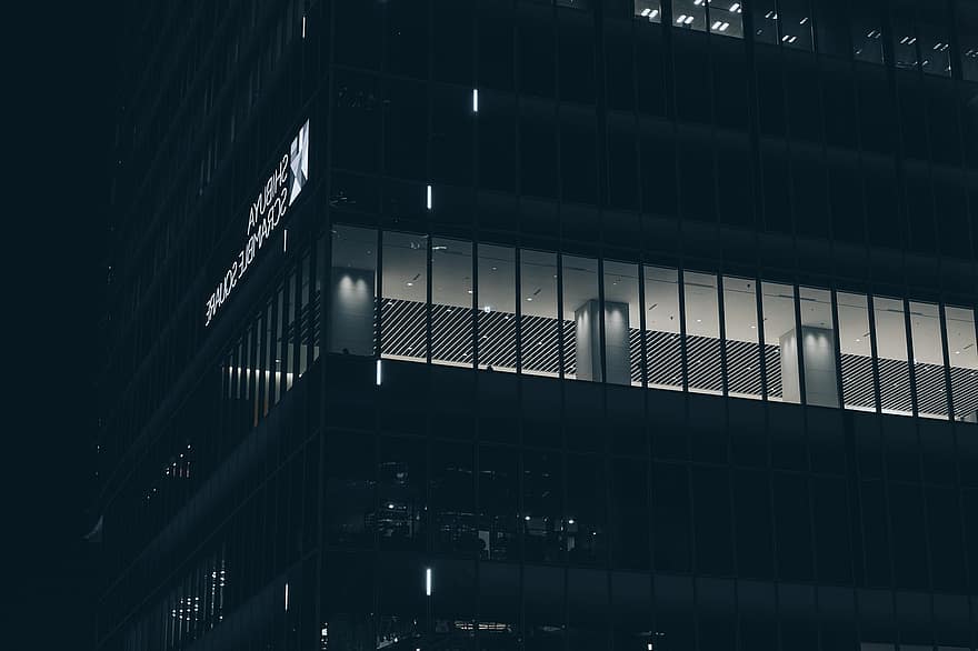 Tokyo, clădire, noapte, Shibuya, arhitectură, construită, zgârie-nori, exteriorul clădirii, fereastră, modern, abstract