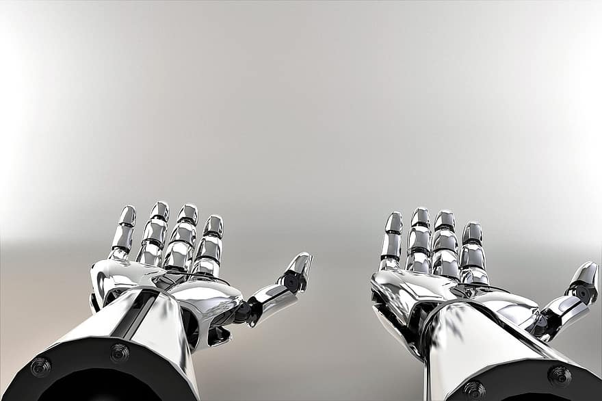 robot, mains, main, La technologie, machine, numérique, vers l'avant, artificiel, science