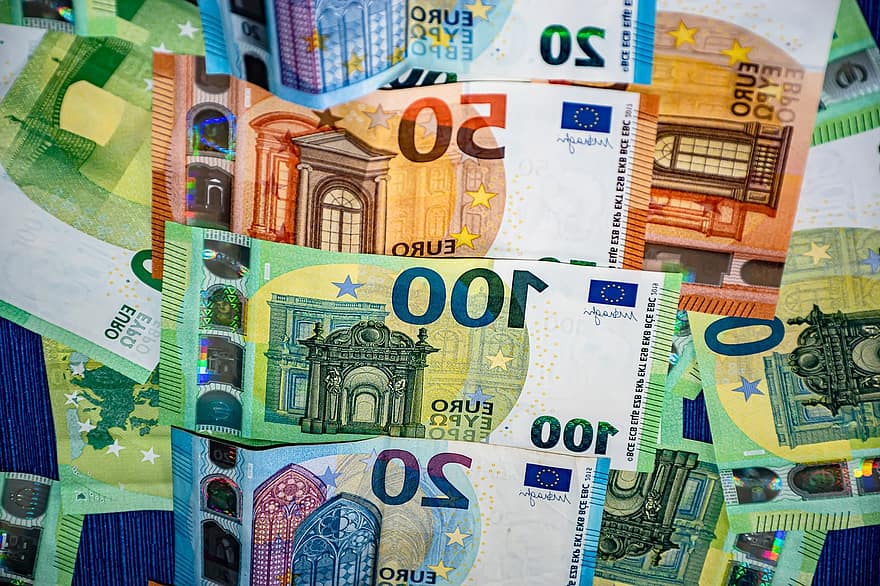 euro, penge, kontanter, finansiere, betalingsmiddel, rigdom, sedler, profit, værdi, finansiel, 50 euro regning