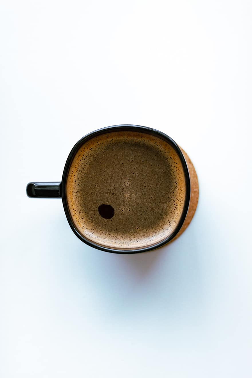 juoda, kahvi, espresso, aamu, lähikuva, kahvikuppi, yksi kohde, kofeiini, taustat, cappuccino, lämpö