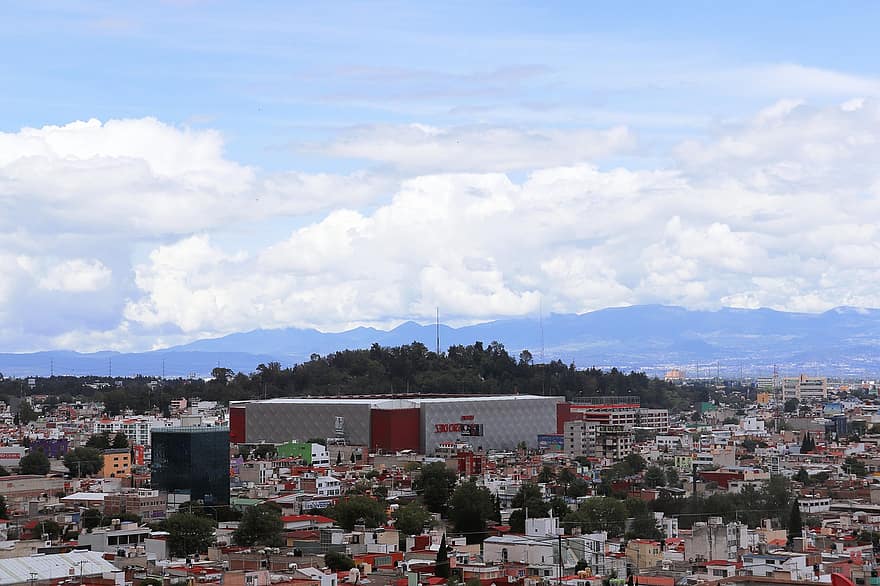Toluca, kaupunki, Meksiko, Meksikon pääkaupunki, kaupunki-, arkkitehtuuri, kaupunkikuvan, rakennuksen ulkoa, sininen, pilvi, taivas