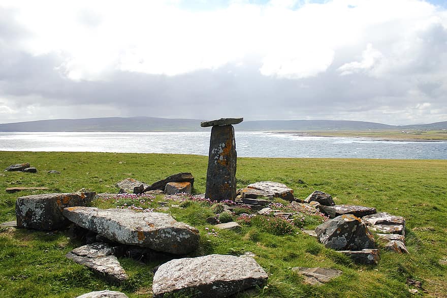 Ireland, Stones, Nature, Sea, Coast, Outdoors, Travel