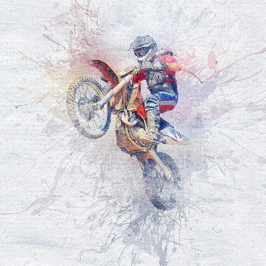 motocross, motocicletă, cursă, motocicleta, sport, călăreț, concurență, vehicul, sporturi extreme, sportiv, viteză