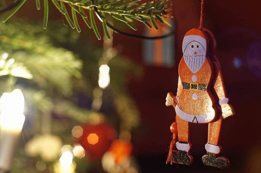 Christmas, Christmas Ornaments, Santa Claus, Christmas Tree, decoration, celebration, christmas decoration, tree, winter, season, backgrounds