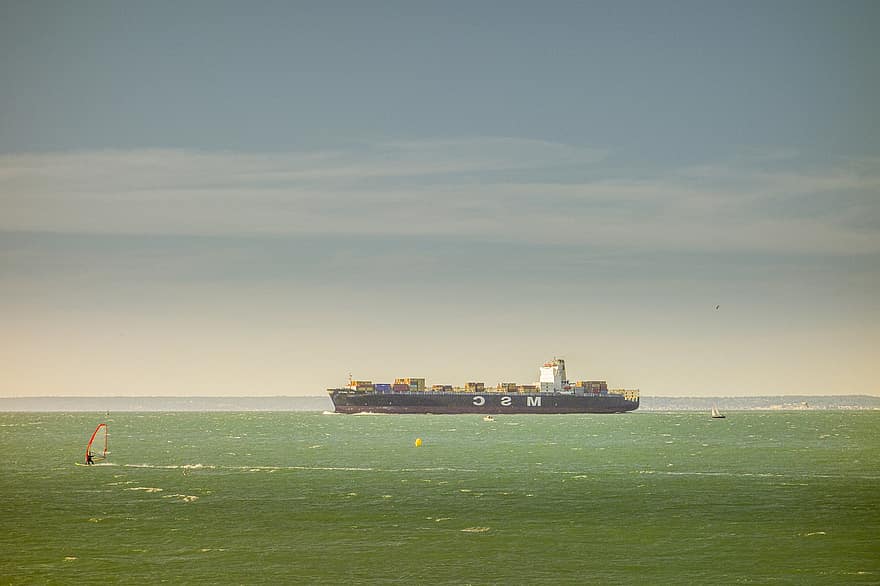 Tür-Container, Boot, Meer, Ware, Ladung, Logistik, Schiff, Hafen, Fracht, Container, Handel