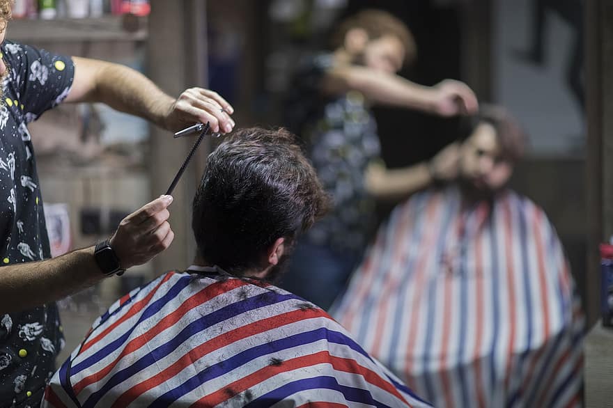 fryzjer, praca, zawód, biznes, Iran, Maszhad, mężczyźni, włosy, fotoreportaż