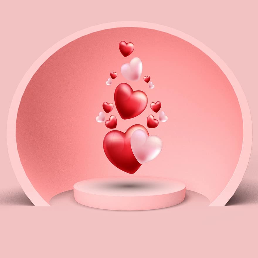 Hearts, Love, Relationship, Pink, Valentine's Day, Mother's Day, Romantic, Romance, Thank You, Background, Joy
