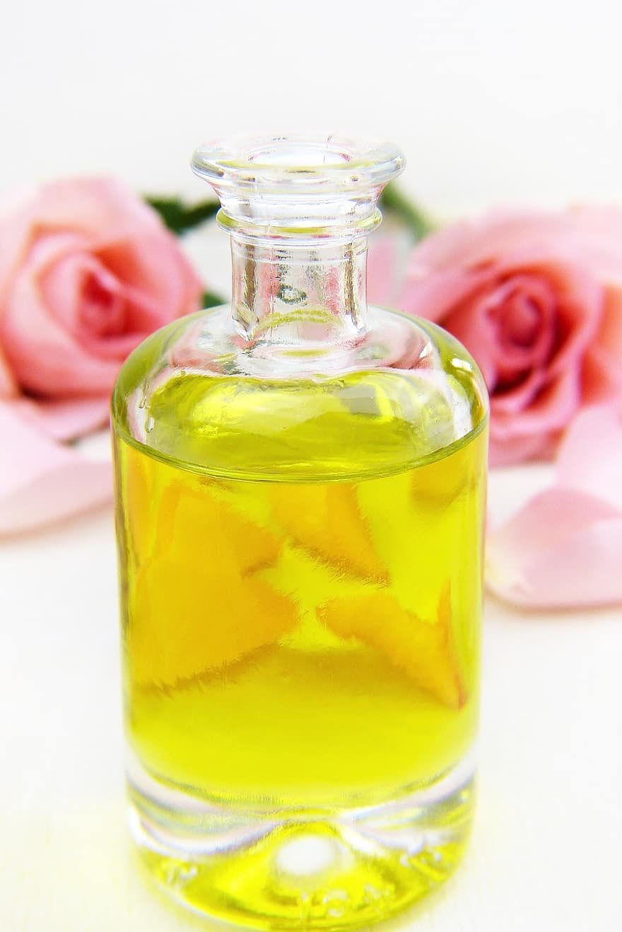 Flaske Olje, kosmetikk, essensielle oljer, naturlig kosmetikk, velvære, massasje, avslapning, parfyme, omsorg