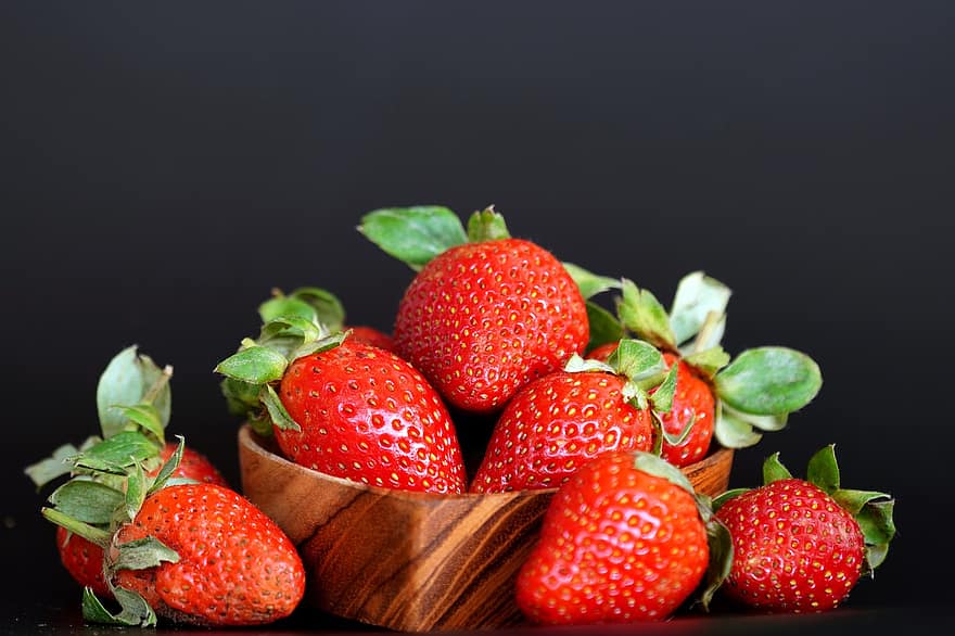 des fraises, fruits, aliments, produire, Frais, biologique, en bonne santé, nutrition