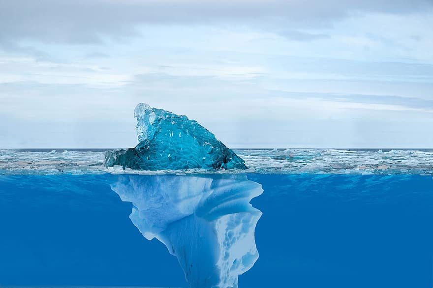 Eisberg, Klima, Eis, Gletscher, Blau, Wasser, Arktis, gefroren, Landschaft, Schnee, Abenteuer