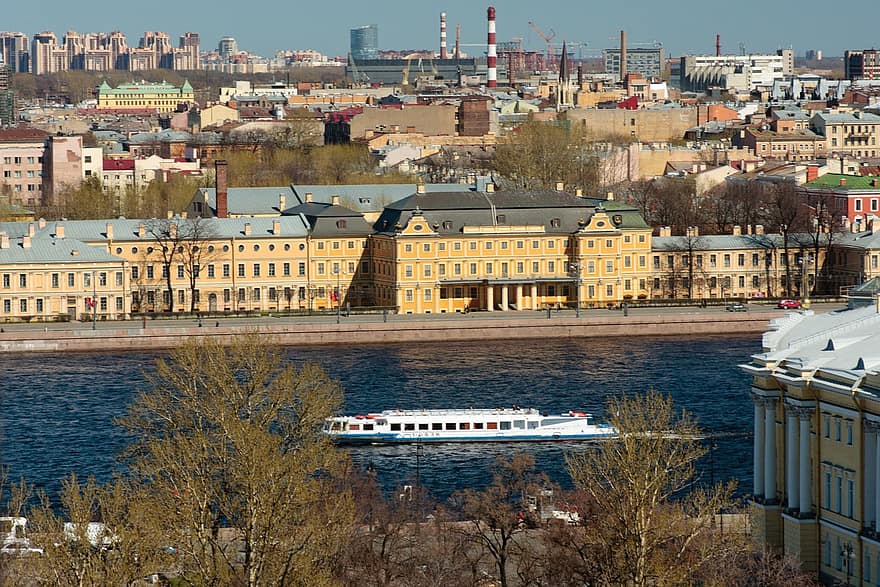 Sint-Petersburg Rusland, peter, architectuur, stad, reizen, het stedelijke landschap, Neva, m v, rivier-