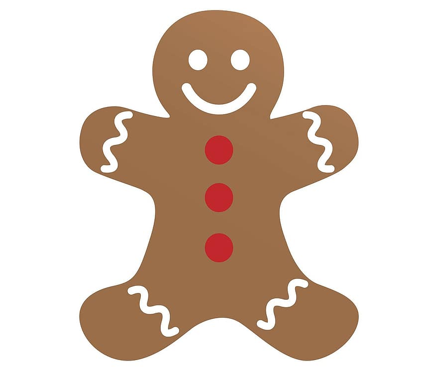 Gingerbread Man, Gingerbread, Man, Art, Cute, Christmas