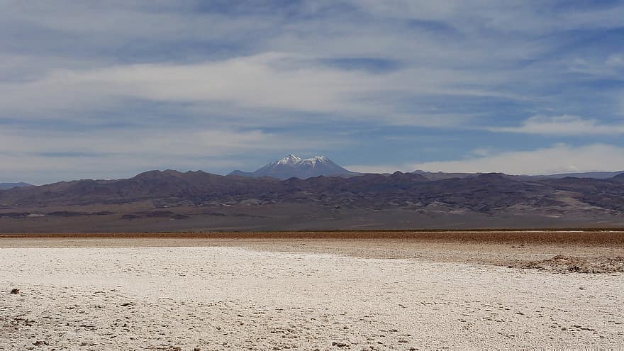 Desierto, atacama, Chile, arena, seco, paisaje