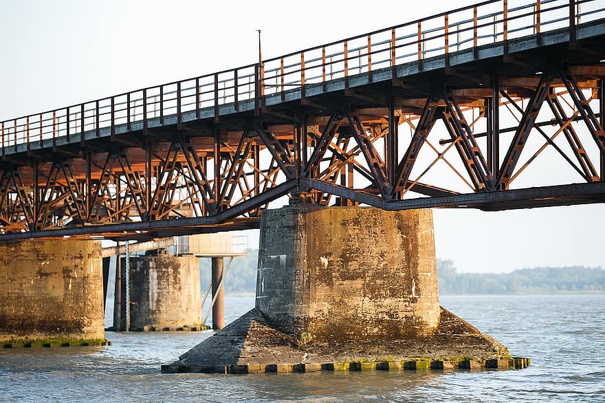 Brücke, МЕЕР, мост, вода, море, плаж, кей, архитектура