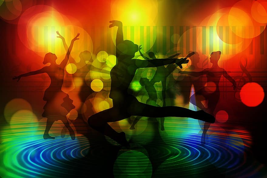 baletas, šokėjai, moteris, siluetai, šokis, choreografija, judėjimas, grazie, malonė, fonas, šešėlis