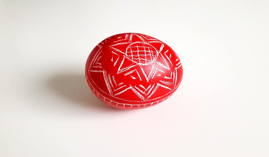 Paști, ou, ornament, tradiţional, cioplit
