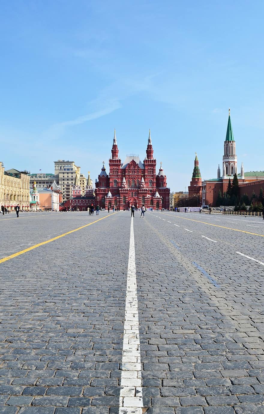 gate, vei, bygninger, Urban, by, Moskva, berømt sted, arkitektur, kristendom, historie, kulturer