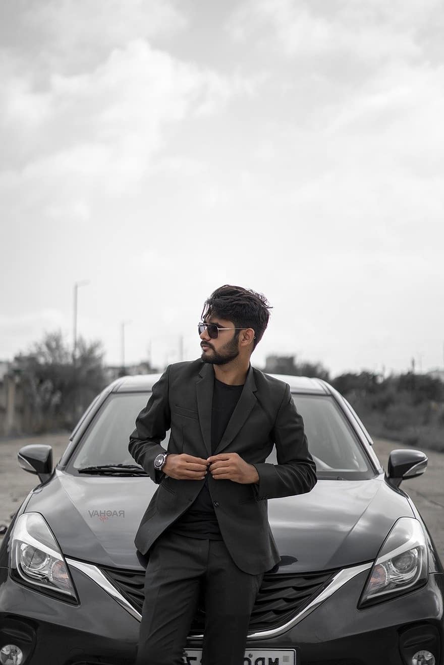 man, model, fashion, car, men, suit, one person, adult, businessman, males, young adult
