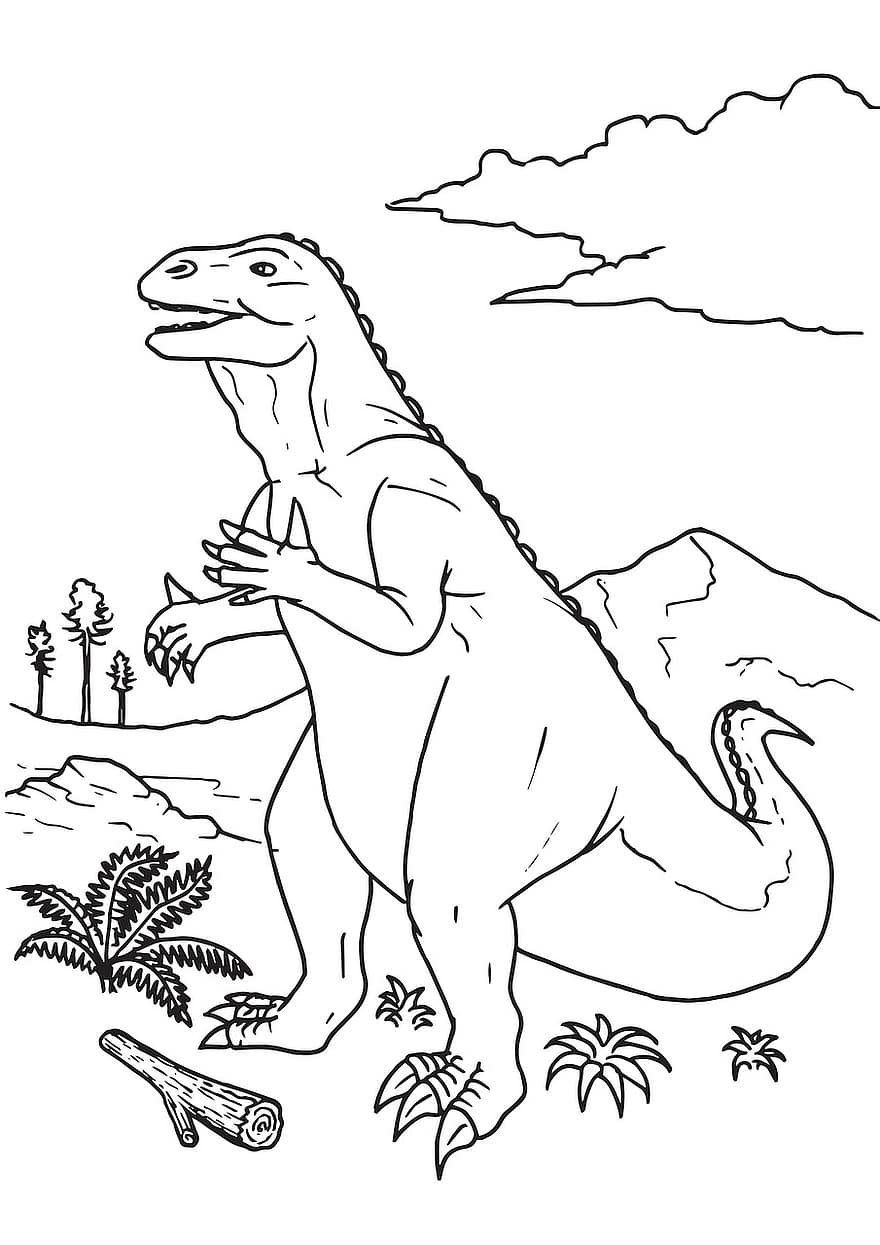 dinosaurus, Sukupuuttoon kuollut, esihistoriallinen, dino