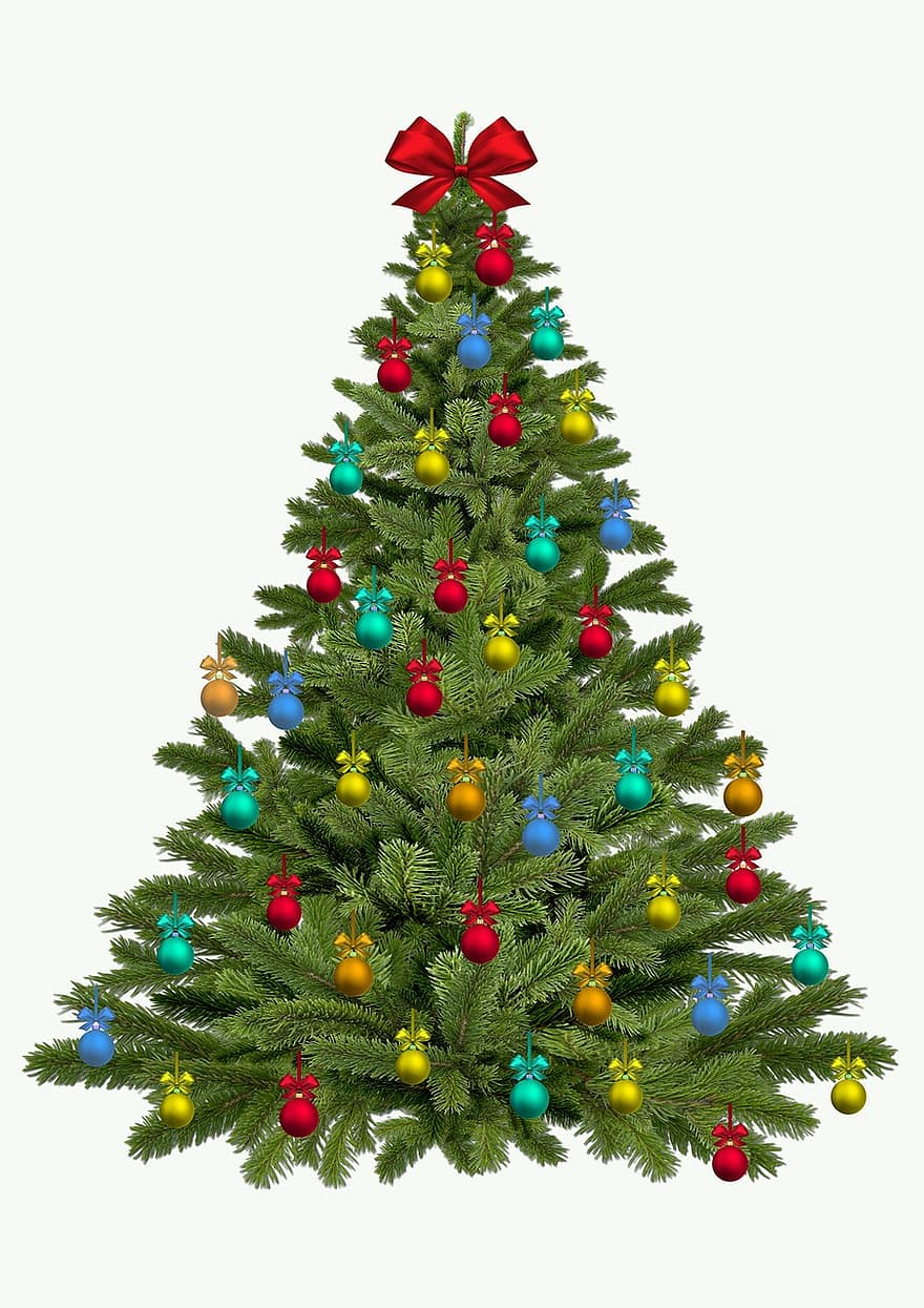 Fir Tree, Christmas Tree, Christmas, Christmas Balls, Christbaumkugeln, Christmas Time, Christmas Motif, Christmas Decoration, Contemplative, Greeting Card