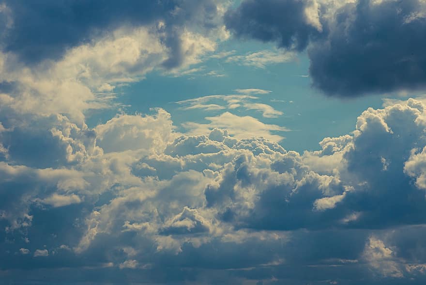 cel, núvols, Cúmulus, fons de pantalla