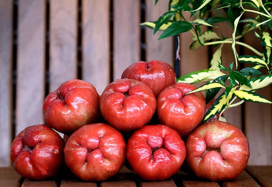 fruit, pomme rose, en bonne santé, aliments, vitamines, biologique