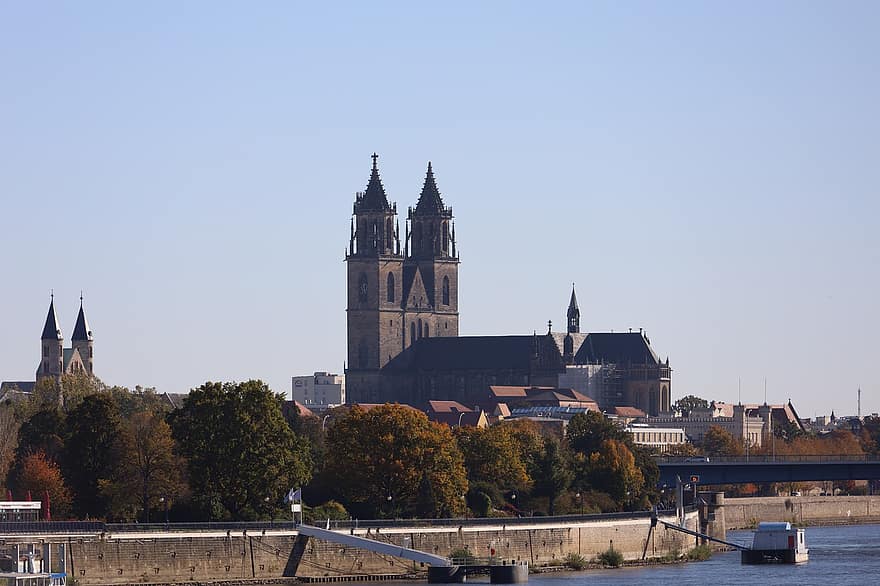 magdeburg, Niemcy, Miasto, katedra w Magdeburgu