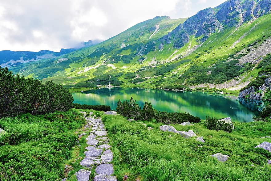 bjerge, natur, udendørs, landdistrikterne, rejse, udforskning, Tatry, grøn farve, sommer, bjerg, landskab