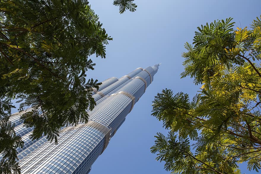 arhitectură, peisaj urban, clădire, Afaceri, cer, zgârie-nori, înalt, arab, arabic, Asia, Burj Khalifa