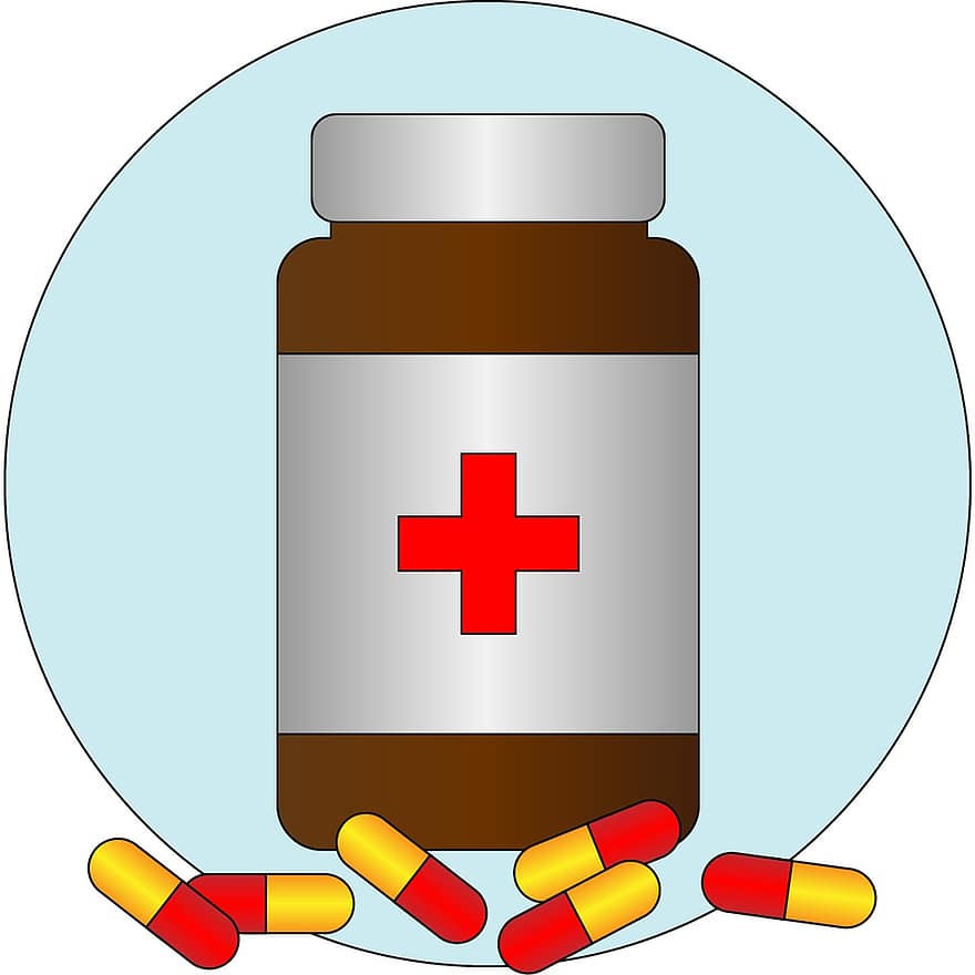 薬、丸薬、ピル、ボトル、薬物、最初、援助する、医療の、ドラッグ、健康、薬局
