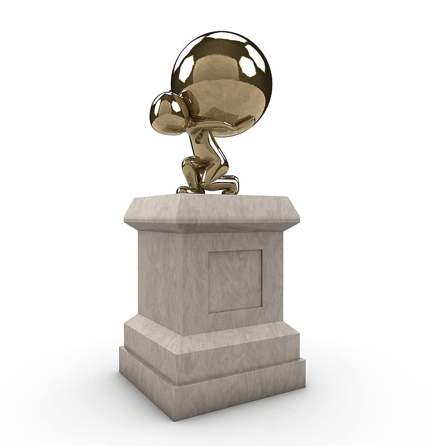 monument, pilota, força, globus, metall, escultura, referència