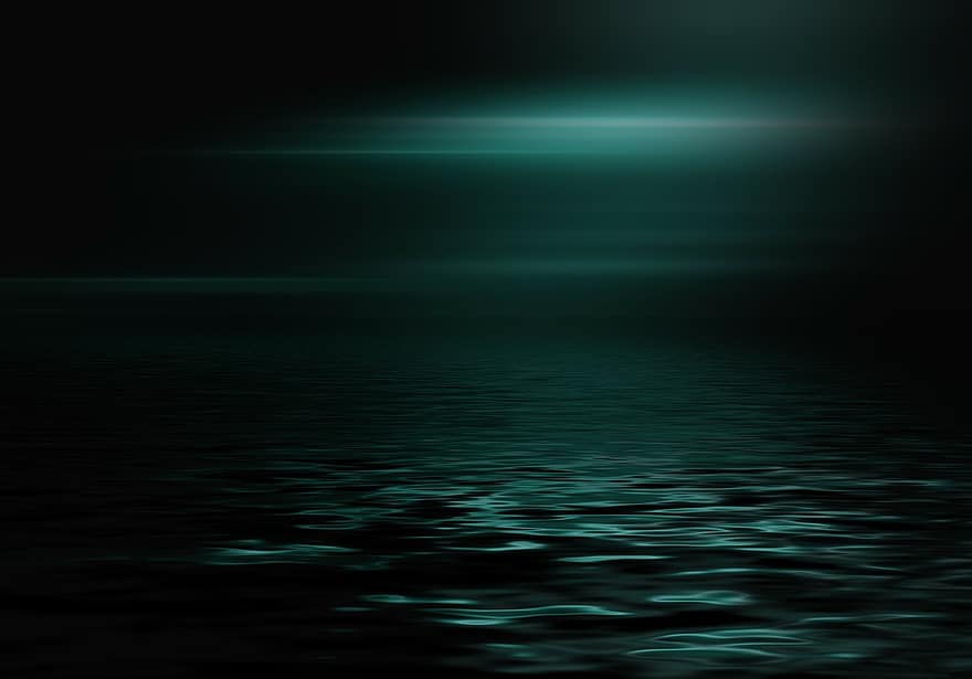 фон, свет, воды, зеркальное отображение, отражение, море, синий