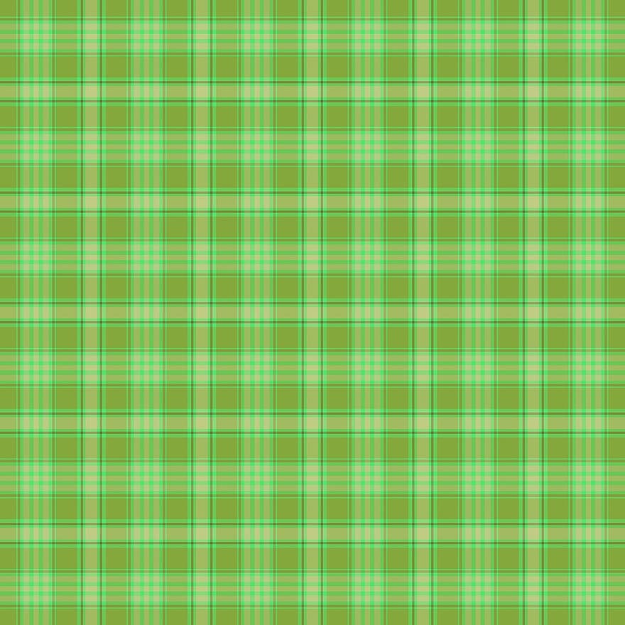 зелен, шотландски кариран плат