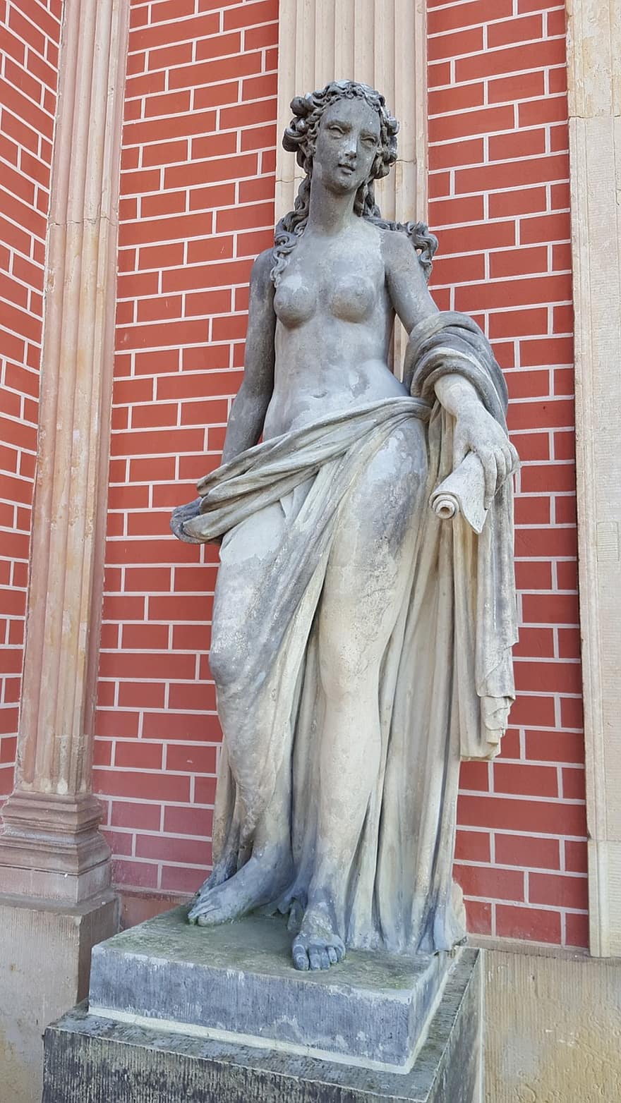 estátua, mulheres, mulher, escultura, antigo, alemão, fêmea, velho, cultura, clássico, história