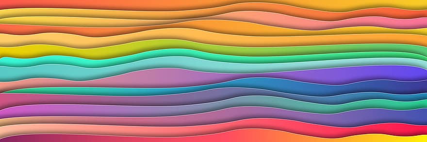bølger, gradient, pastel, mønster, bevægelse, svinge, linjer, lys, farverig, design, farve